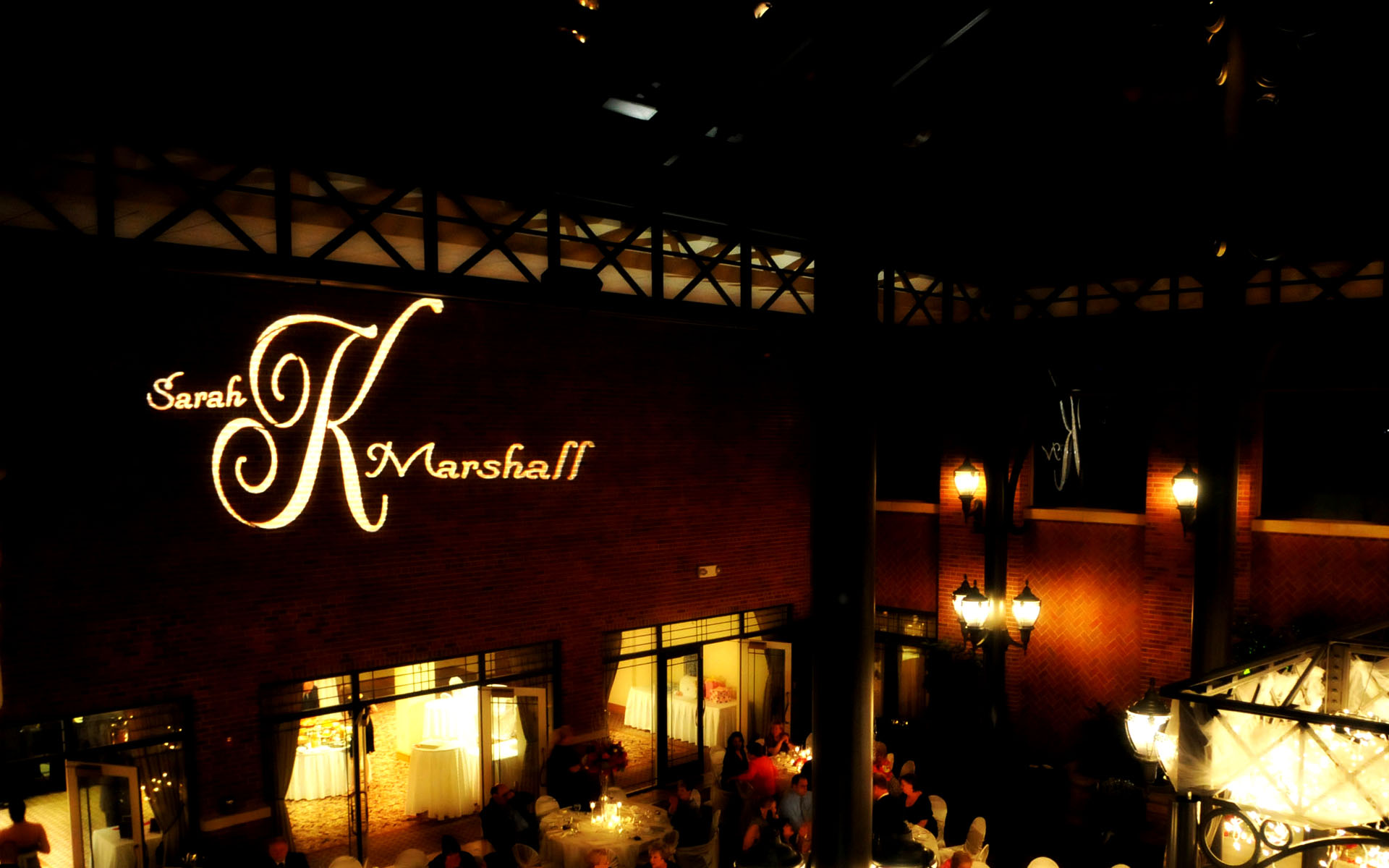 A custom wedding gobo from Goboman.com